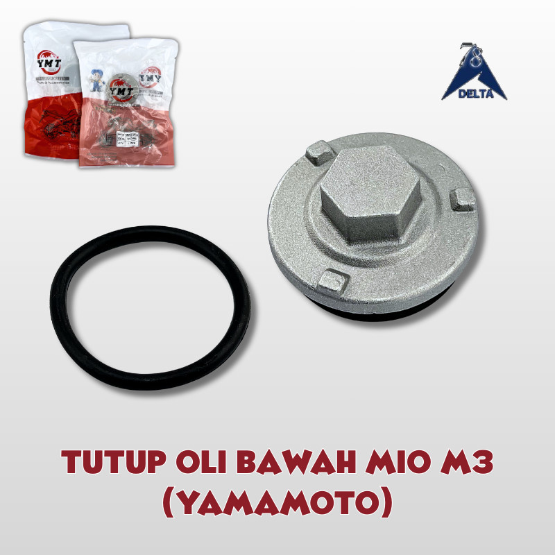 TUTUP OLI BAWAH MIO M3 YAMAMOTO - Tutup Filter Oli Plus Oring Yamaha Mio J Mio M3 Mio Gt 113 125