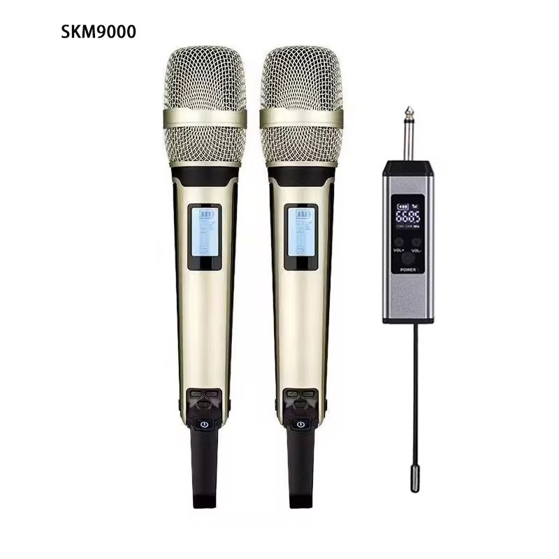 SKM9000 UHF Professional Wireless Microphone Metal Mic for DJ Cartridge Vocal for Recorng Stuo Youtu