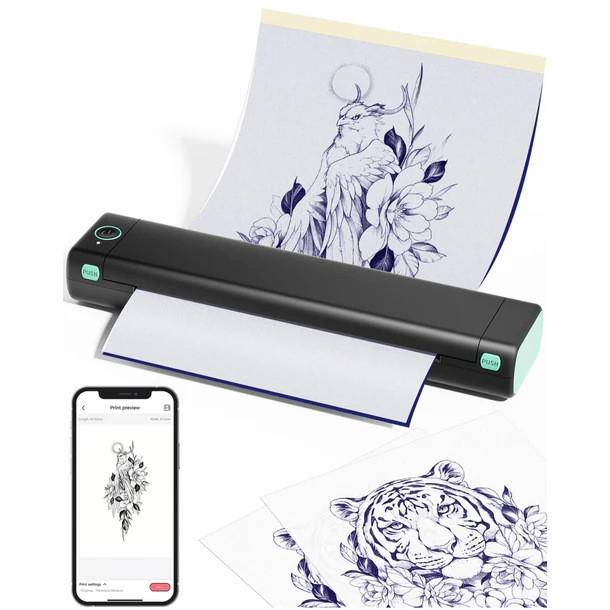 Printer Tato Mesin Transfer Tato Phomemo Portabel Nirkabel Bluetooth  Multifungsi Tanpa Tinta  Therm