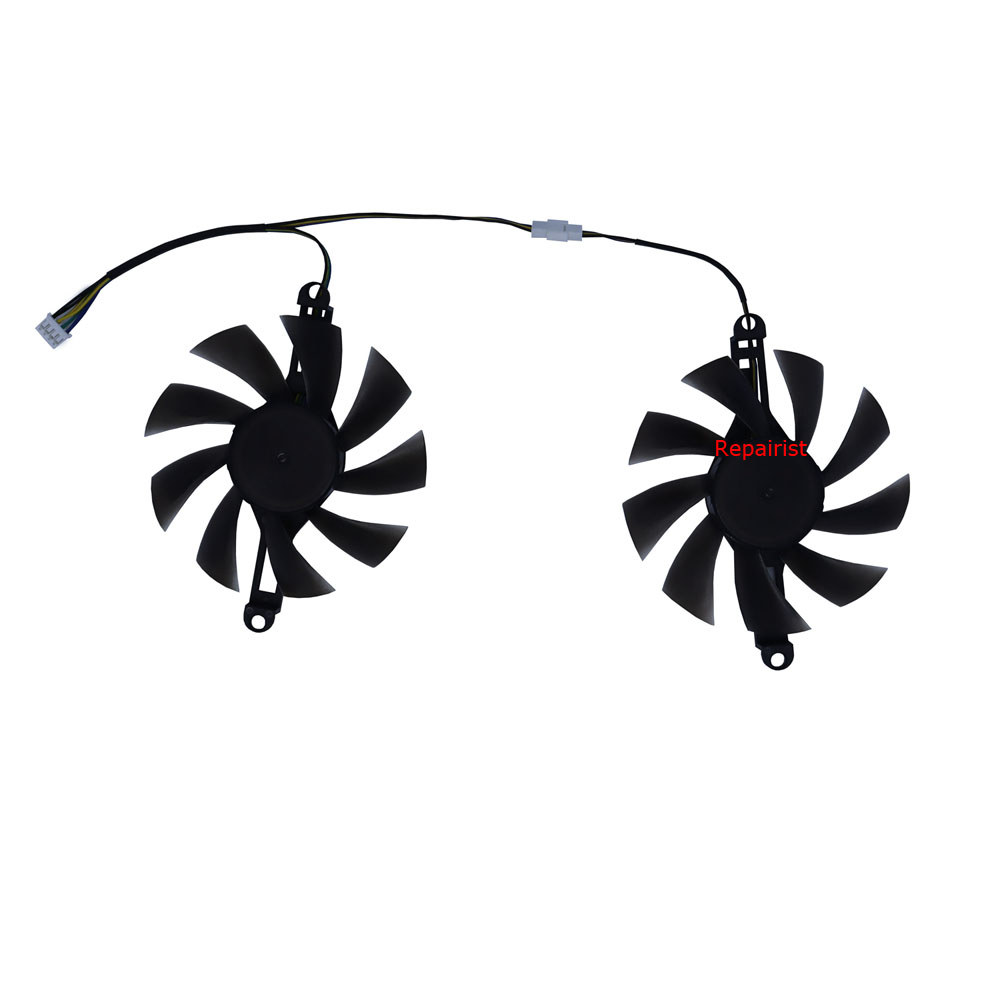 2Pcs/Set,GPU Cooler,Graphics Card Fan,For AMD JIESHUO 51RISC RX 6600M RX6600M,For MLLSE RX 580 8GB G