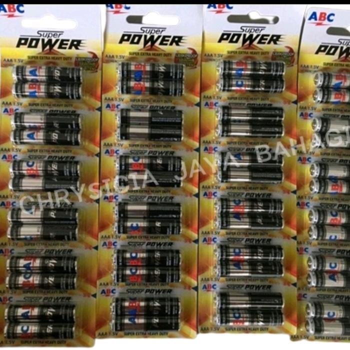 ENERGZONE Batre ABC AAA - Baterai ABC Kecil Remot - Battery ABC A3 Power Batrei - ABC AAA Power