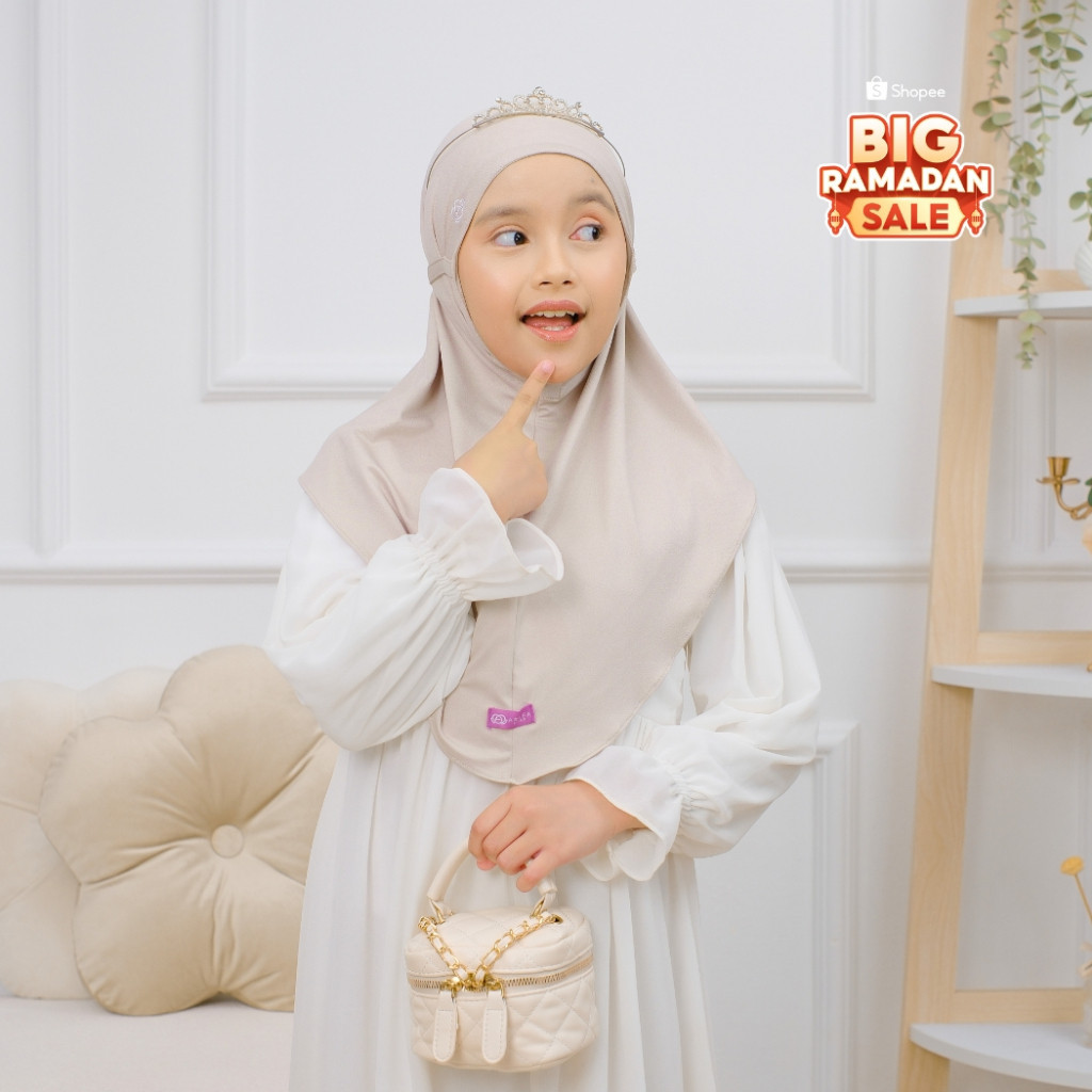 Arafa Hijab - Khimar Rahma | Hijab Anak Perempuan | Kerudung Kaos Premium