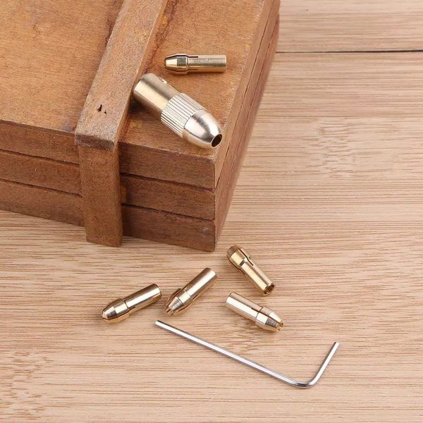 Kepala Bor Mini Collet Chuck Mini Drill Set 7pcs