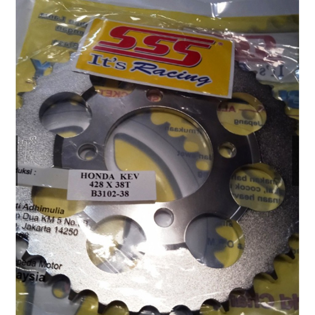 Gear belakang SSS Supra fit lama KEV 415 428