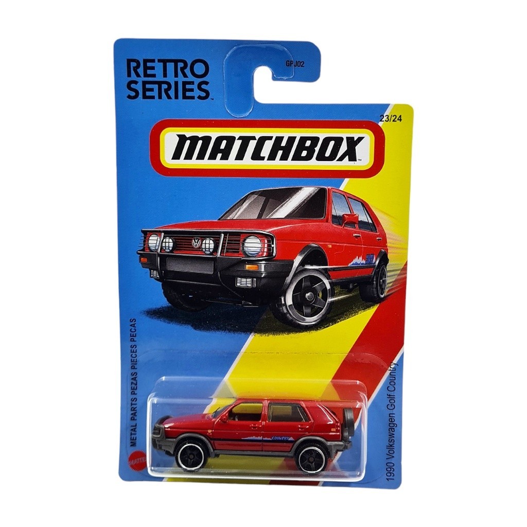 Matchbox Retro Series 1990 Volkswagen Golf Country Red - VW Golf - Original Mattel