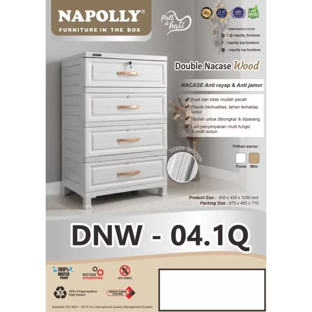 Lemari Laci Plastik / Lemari Plastik / Drawer Plastik / Lemari Bayi / Lemari Pakaian Anak by Napolly