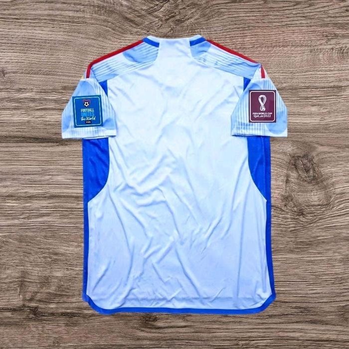 JERSEY BOLA SPANYOL AWAY FULL PATCH PIALA DUNIA 2022 BEST QUALITY