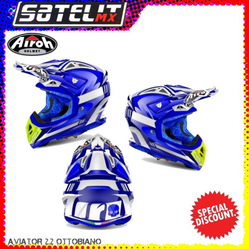 HELM AIROH AVIATOR 2.2 CARBON. HELM AIROHAVIATOR.HELM TRAIL AIROH