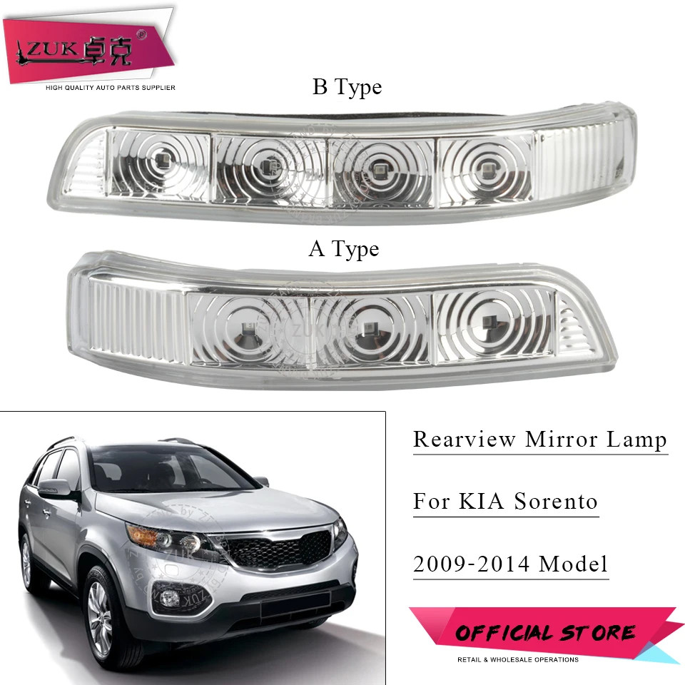 Lampu Sein LED Spion Mobil untuk KIA Sorento XM 2009-2014 Lampu Indikator Repeater Spion Belakang