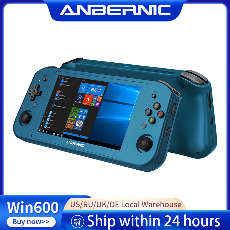 ANBERNIC Win600 PC Games Handheld AMD 3020e/3050e 5.94 In IPS Screen Office Video Game Console Windo