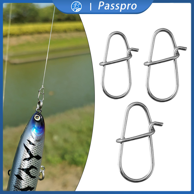 100PCS Peniti Pancing Sambungan Baja Ringan Tanpa Karat Untuk Casting