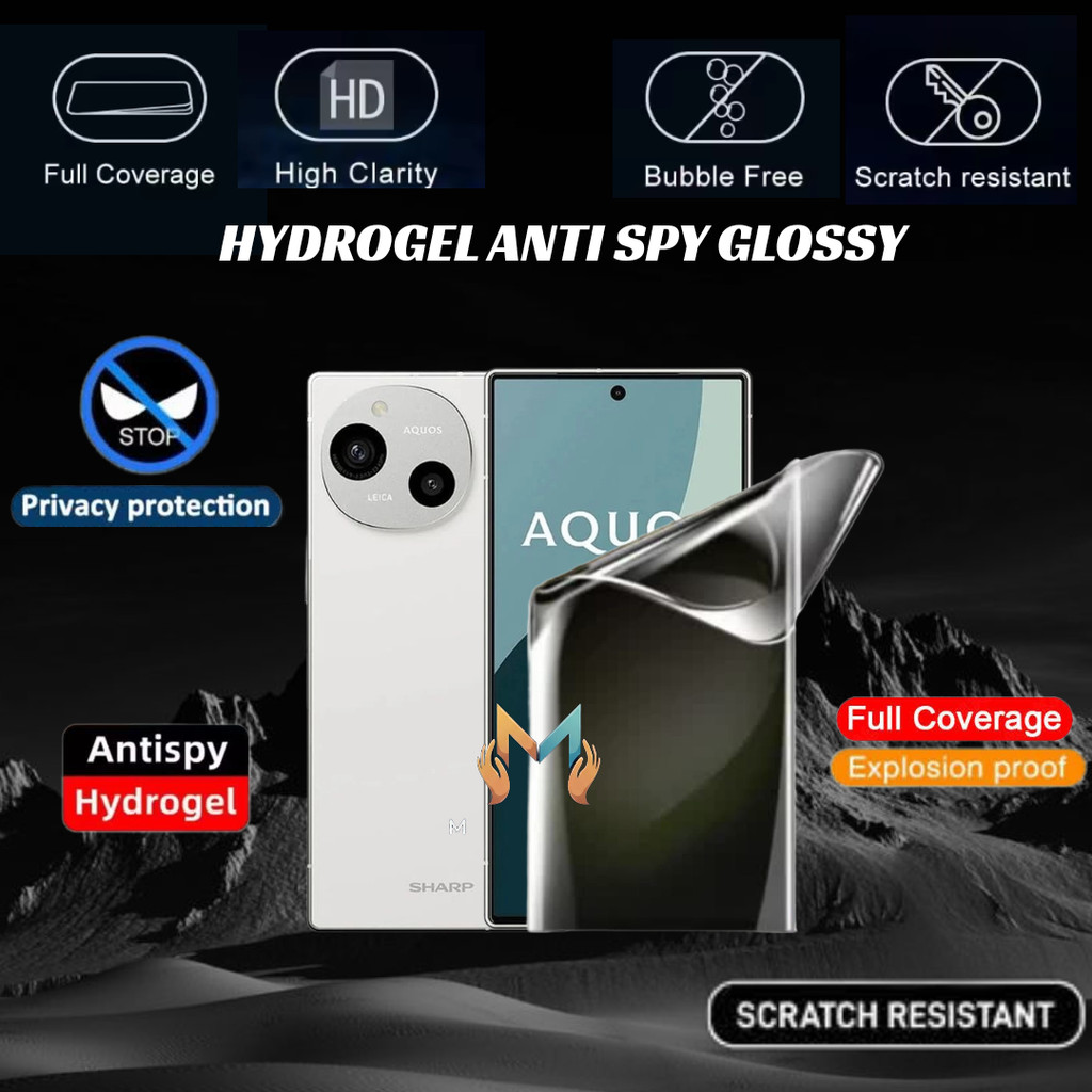 Anti gores Hydrogel spy glossy Sharp Aquos R9 R9 PRO screen protector