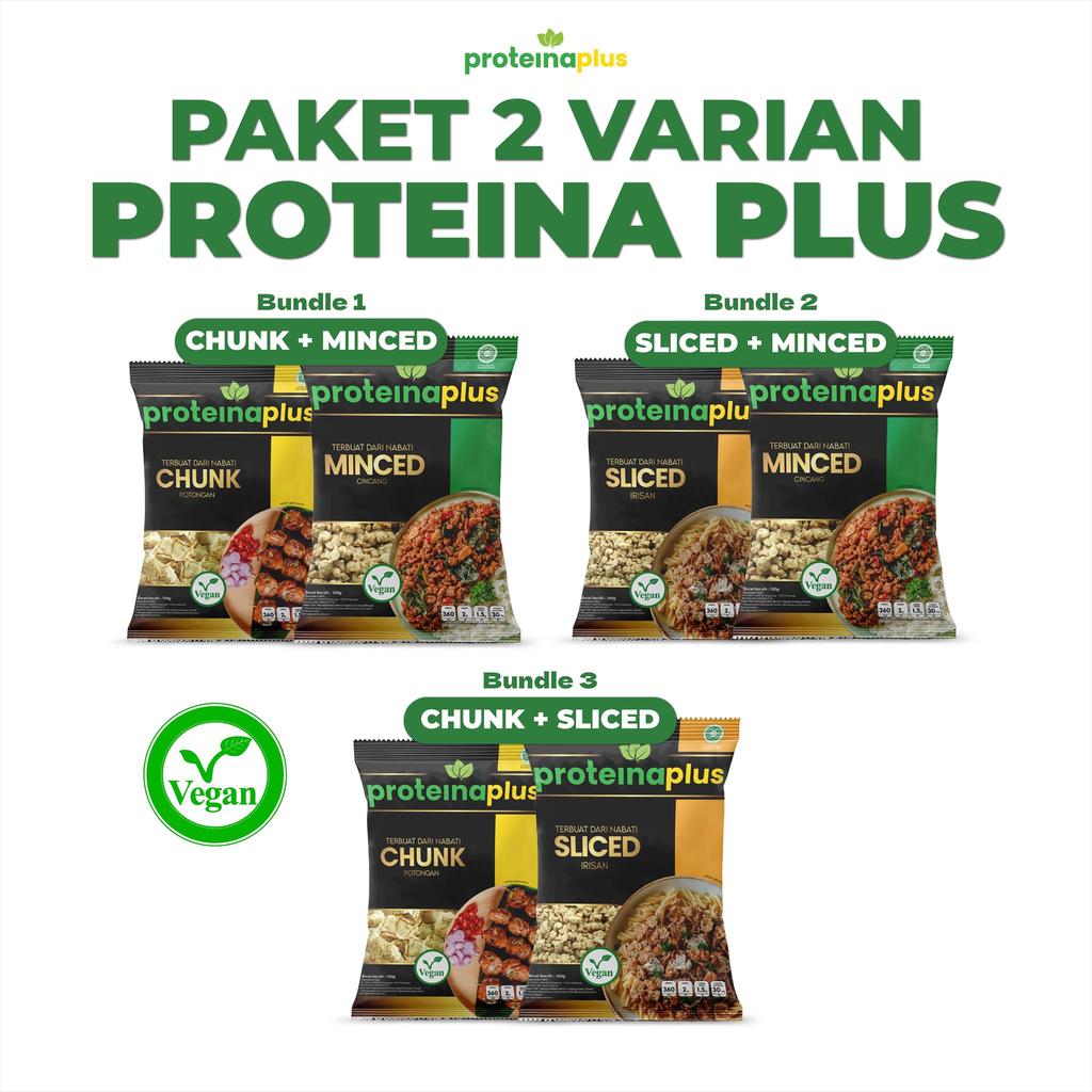 Paket 2 Varian Proteina Plus / Protein Nabati / Daging Nabati