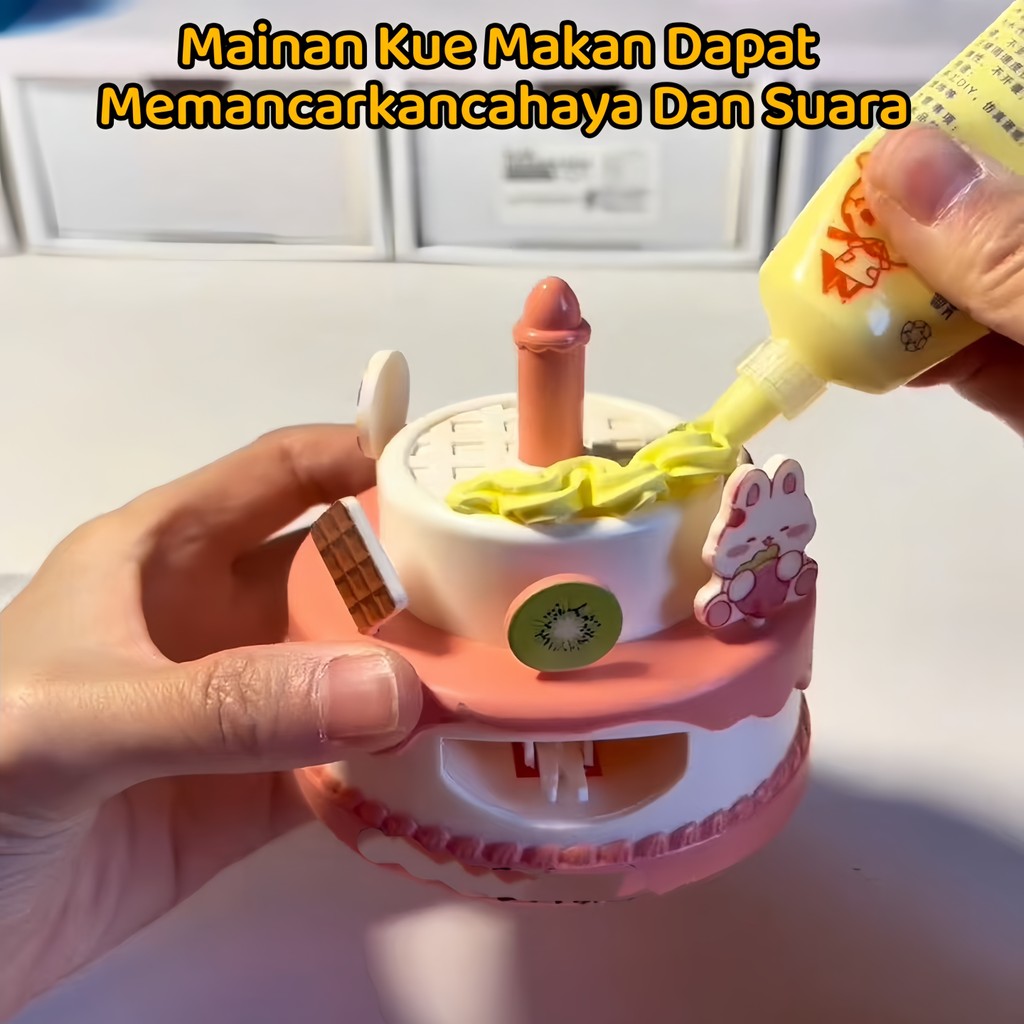 Mainan Anak Perempuan/Mainan Pemberi Makanan Puding/Mainan Puding Jepang Populer Untuk Anak-Anak/Mai