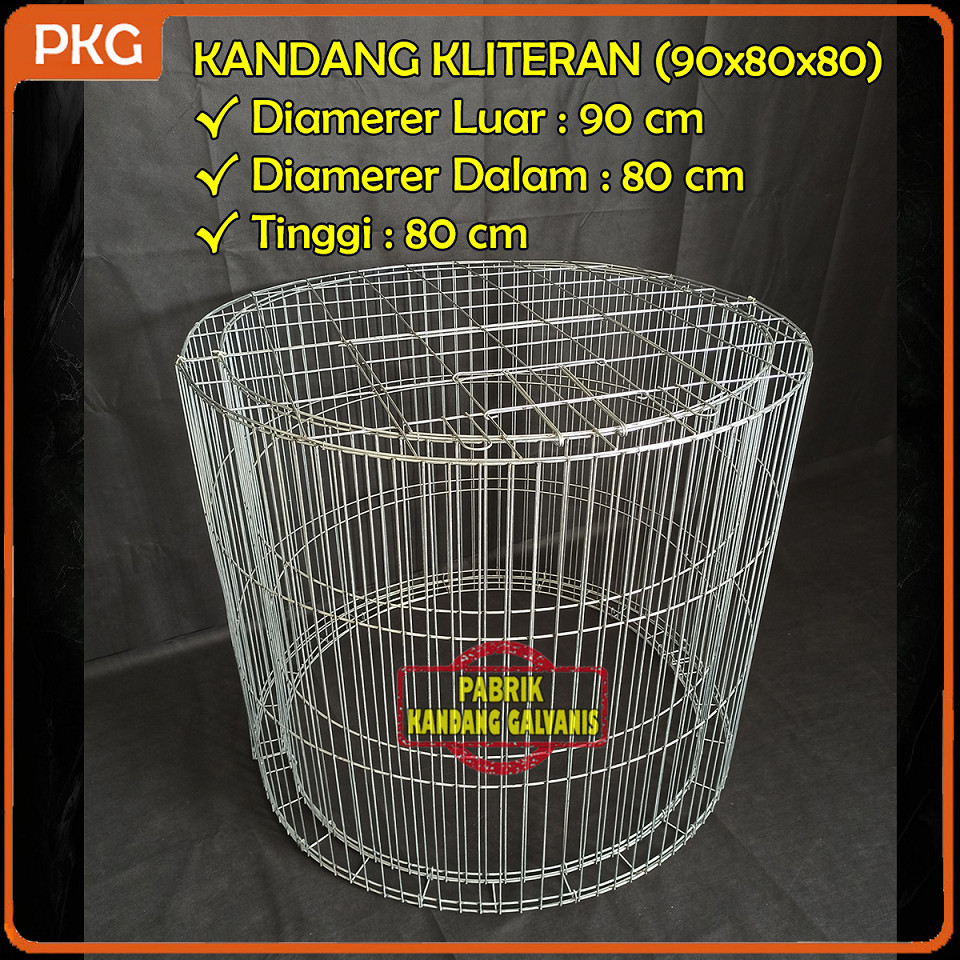 mutiara_co  - Kandang Kliteran Besi Galvanis Lipat Murah Anti Karat Ayam Bangkok | Kurungan Ayam Bon