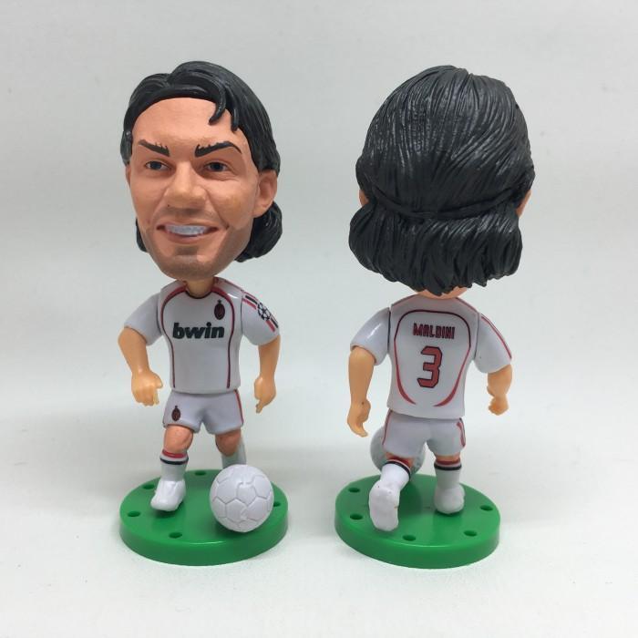 Miniatur Pemain Paolo Maldini Nesta Kaka Pirlo Inzaghi Ronaldo Cafu Beckham Thiago Silva Pato Ibrahi