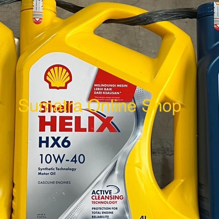 Oli shell helix hx6 4liter 10w-40 diesel bensin