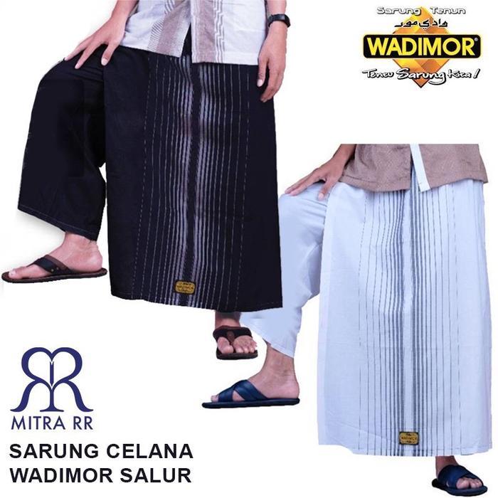 MitraRR Sarung Celana Wadimor motif Salur Polos Warna - Sarung celana, Hijau muda