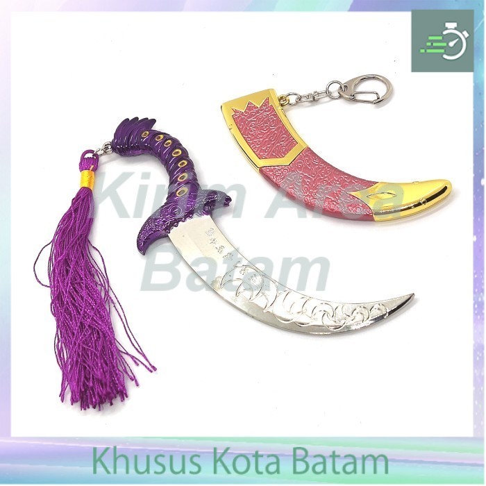 Pajangan pedang 22 cm full moon scimitar yuan yue wan dao