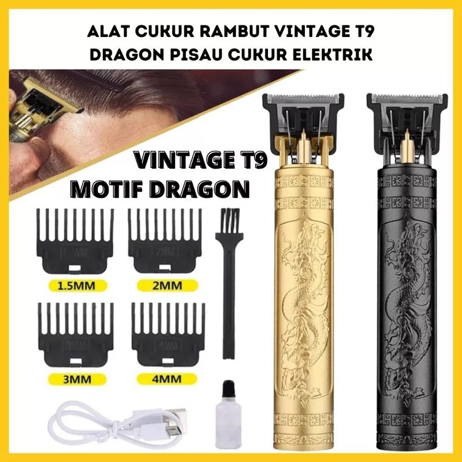 Alat Cukur T9 Dragon Alat Cukur Rambut Dragon T9 Cukur Rambut Hair Clipper Cukur Vintage