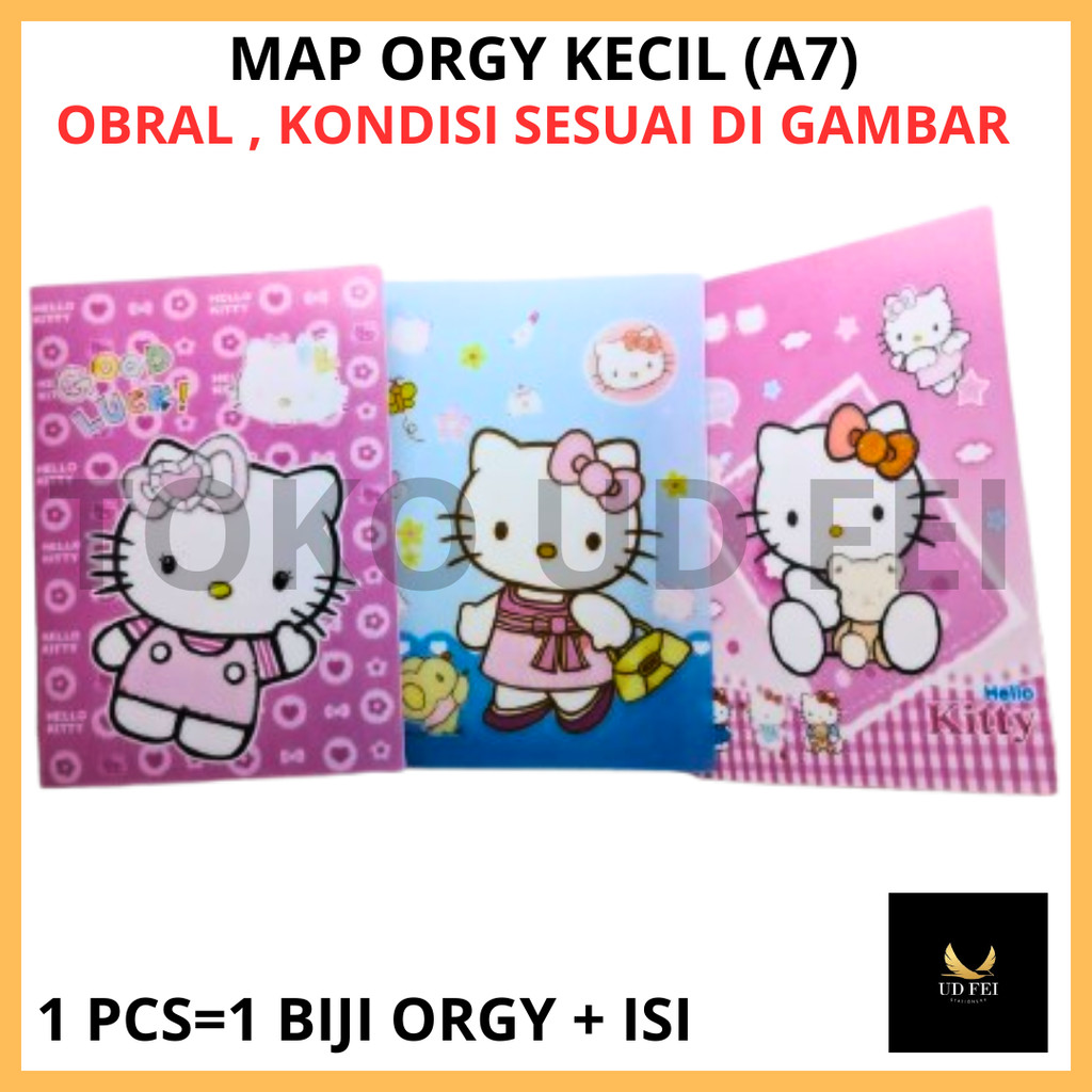 (1 PCS = 1 BIJI)  MAP ORGI/ MAP ORGI A7/ BINDER KECIL FANCY