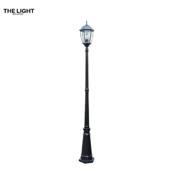 Lampu hias taman minimalis warna Hitam  Tiang tinggi 3 meter dekorasi teras rumah lampu jalan aesthe
