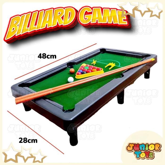 Mainan Billiard Anak Besar Meja Snooker Pool Toys - Besar - 45cm