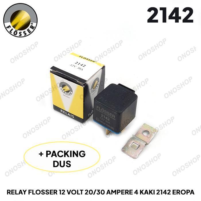 Relay Flosser 12 Volt 20/30 Ampere 4 Kaki 2142 Eropa - Plus Dus