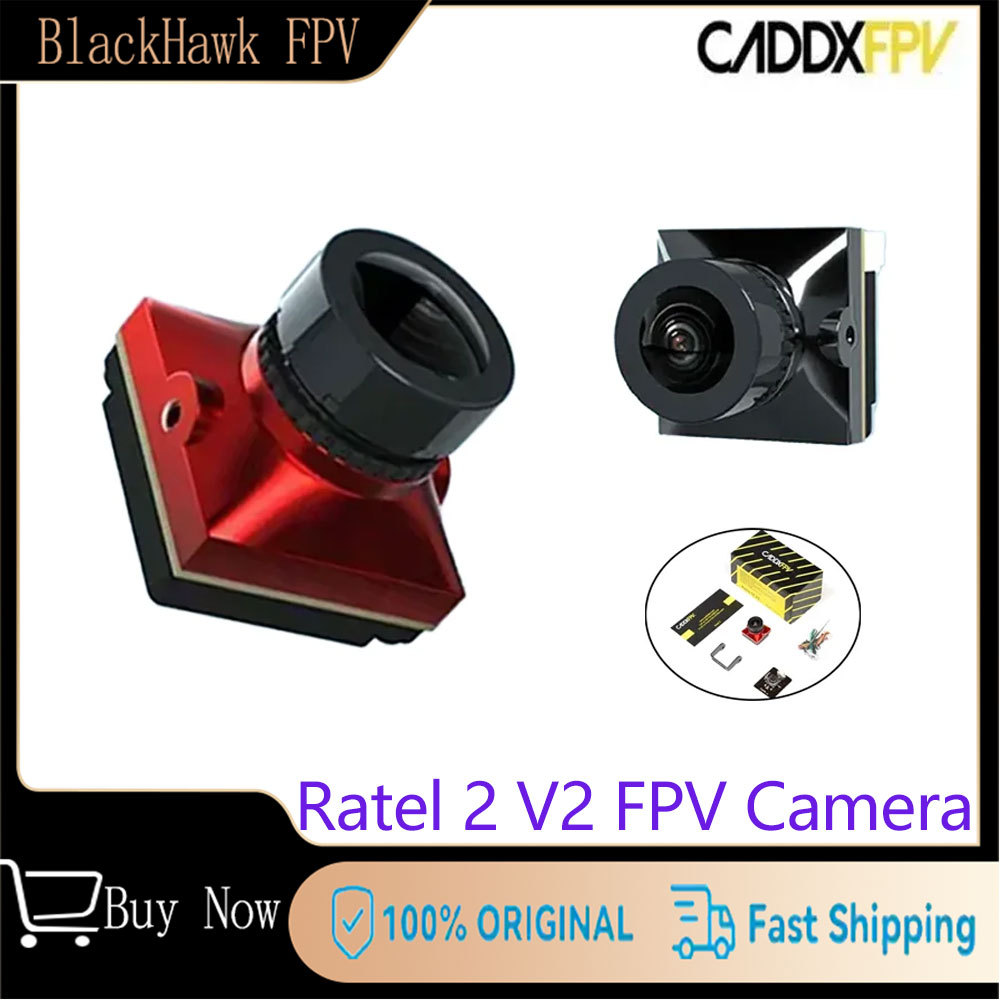 Caddx Ratel 2 V2 FPV Camera - 2.1mm Lens Super WDR 16:9/4:3, 19x19mm, PAL/NTSC For RC Racing Drones 