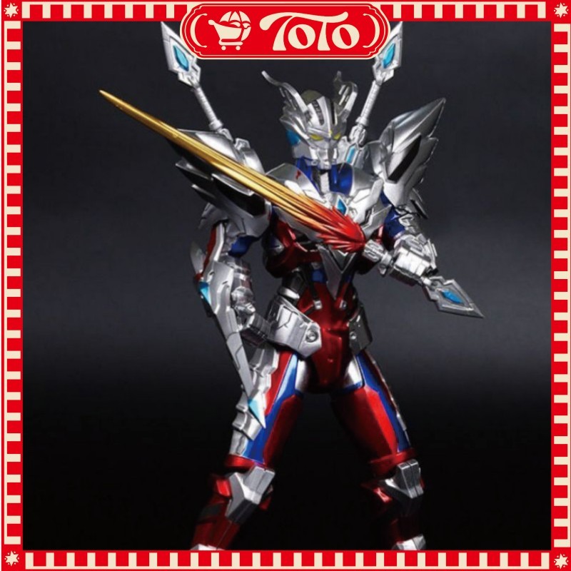 Action Figure SHF Ultraman Zero Full Armor Joint Movable Darklops Zero Suit Glitter Koleksi Mainan F