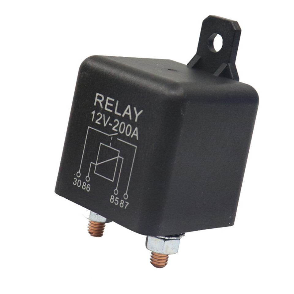 Automotive Relay Flame Retart Nylon Shell Quality With Heavy Duty 12V24V 200A AMP 60x50x50 Mm Automo