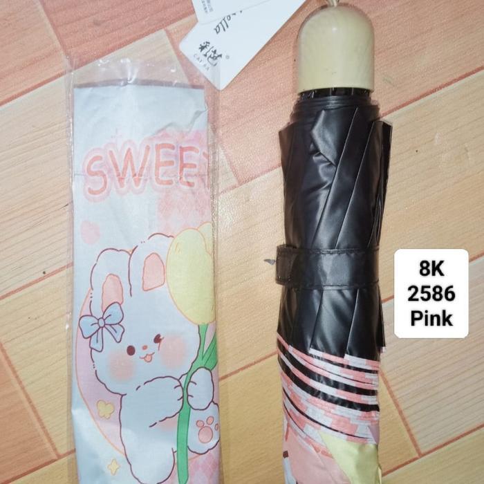 PAYUNG LIPAT 8JARI ANTI UV MOTIF LUCU TEARU - 2586 - K