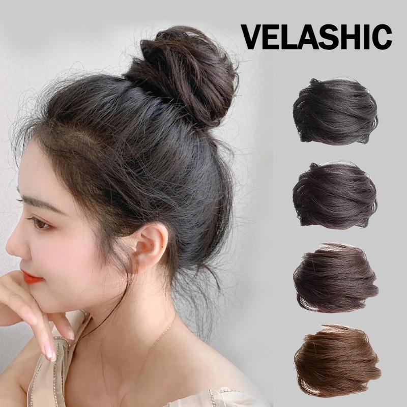 Hair Bun Donat Wig Cepol Instan Rambut Palsu Scrunchie - Ikat Rambut Sanggul Modern Praktis Bervolum