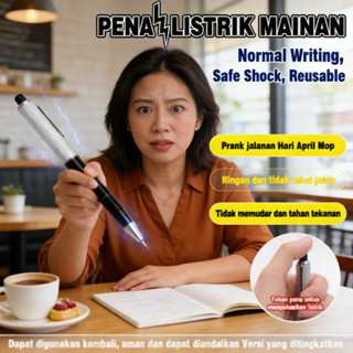 Setrum Plank Pulpen Prank Mainan Kejut Plastik Premium / Pen Palsu Prank Kejut Novelty Pulpen Mainan