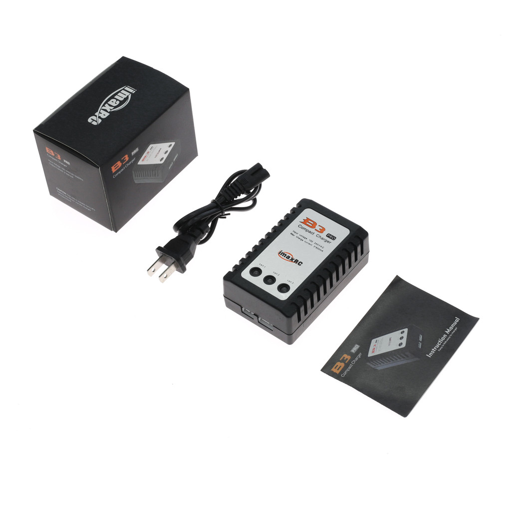 Pengisi Daya LiPo IMAX B3 Pro 2S 3S 7.4V 11.1V untuk Baterai Drone RC AEG Airsoft Pengisian Cepat da