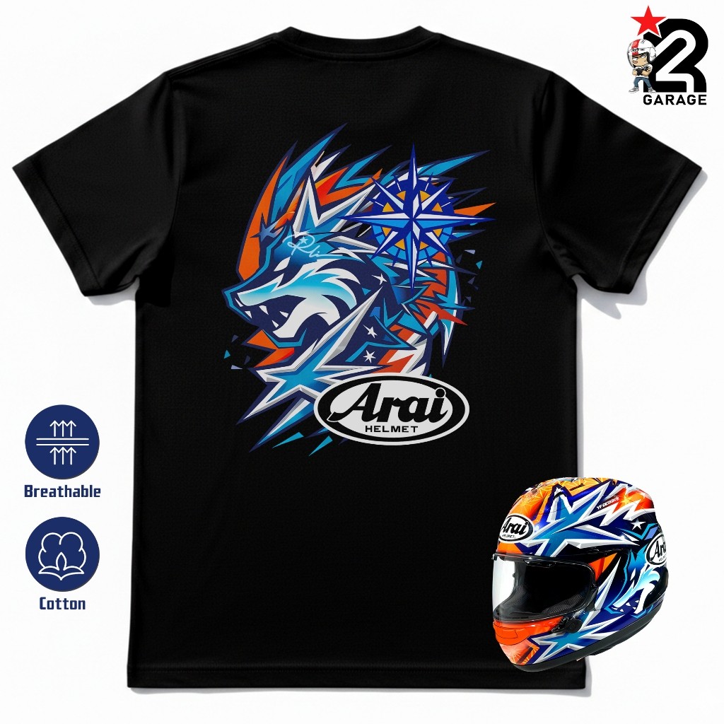 Kaos Pria Riding Motor Baju Wanita Tshirt Premium Unisex Bahan 100% Cotton Combed 24s - Yuki Okamoto