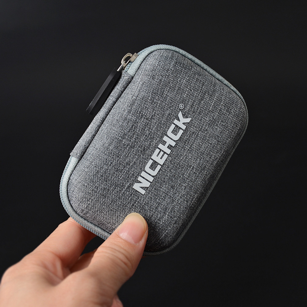 NICEHCK Linen Case In Ear Earphone Bag Headphones Portable Storage Box Headset Accessories Use For K