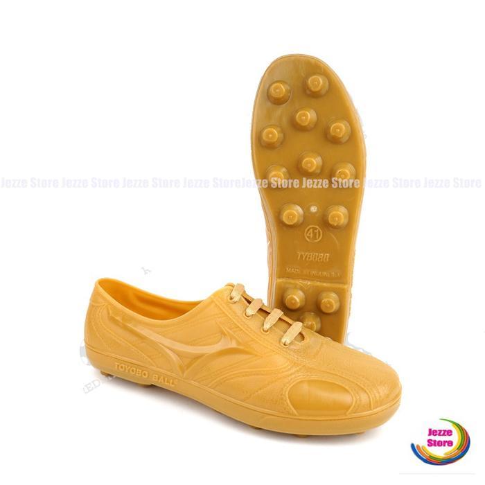 Sepatu  Bola Toyobo  Hitam Putih Penthel Sepatu sol Stud Sawah - Kuning, 38