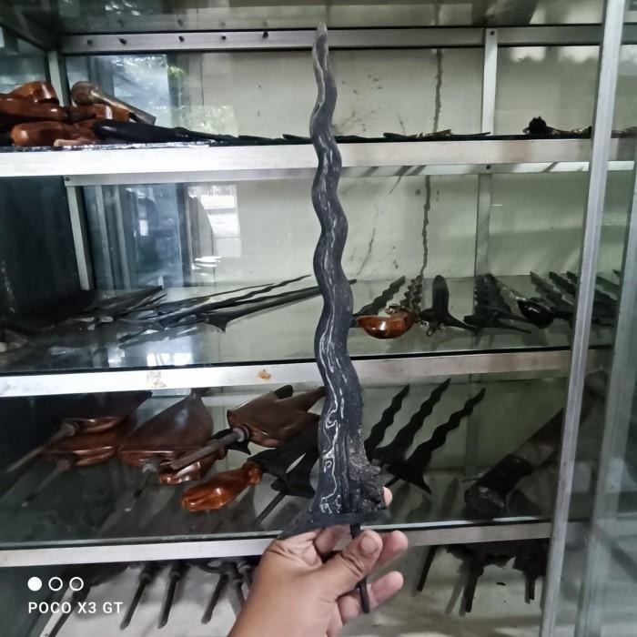 keris sabuk inten singa barong pamor ngulit semangka KJM1122