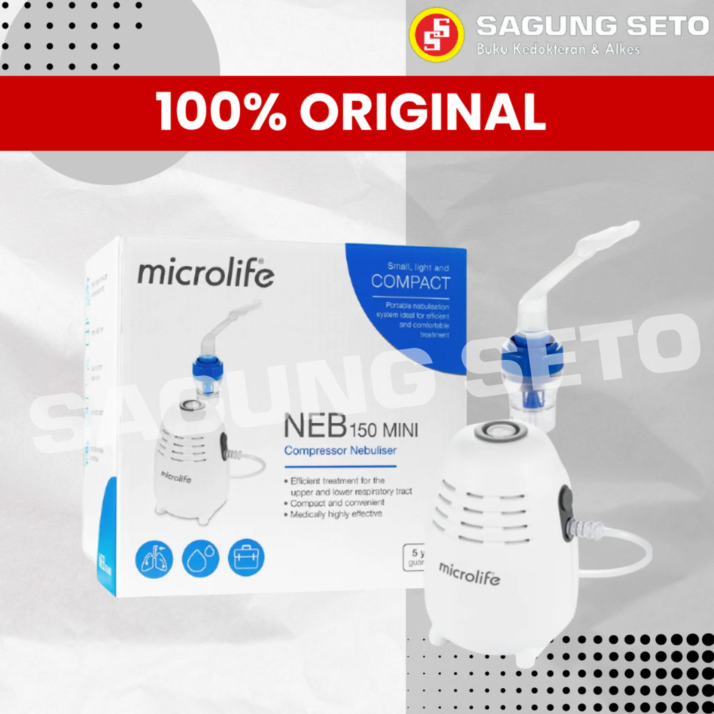 MICROLIFE NEB 150 MINI / COMPRESSOR NEBULIZER MINI / ALAT TERAPI UAP PERNAPASAN