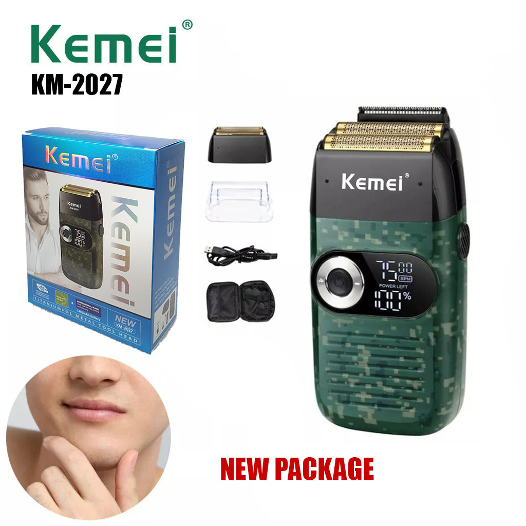 Kemei KM-2027 ARMY Digital Shaver Kemei 2027 Alat Cukur Kumis Jenggot
