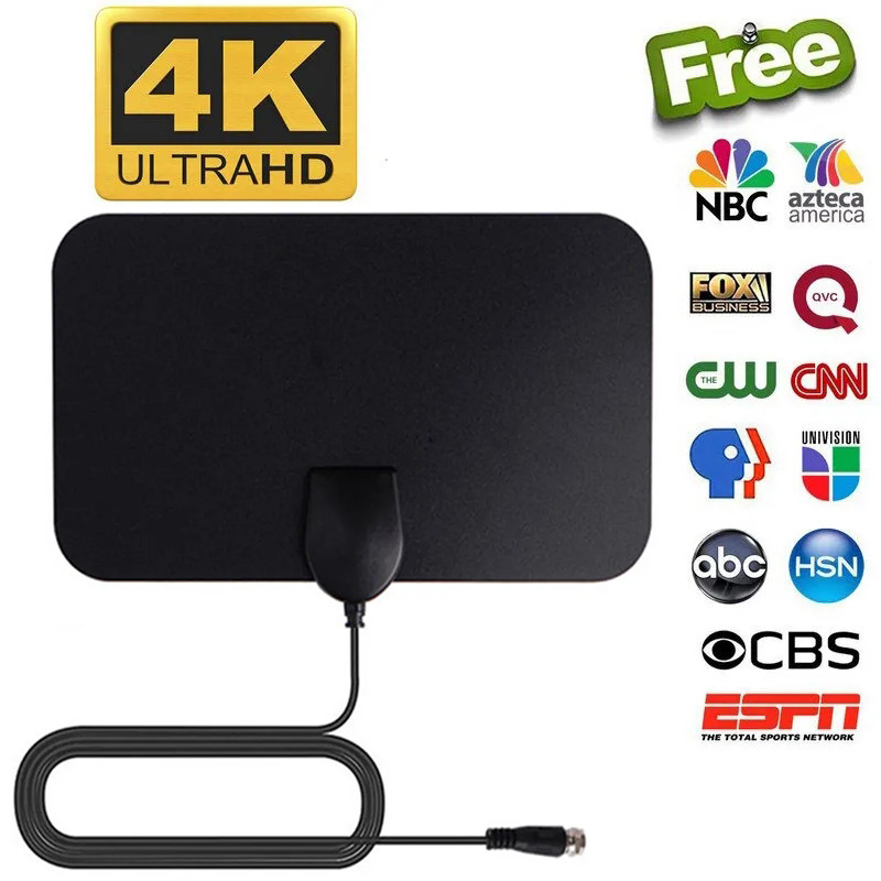 Antena TV 4K 5000 Mil 1080P DVB-T2 Booster HD Untuk TV Digital Global RV Antena Mobil Luar Ruangan A
