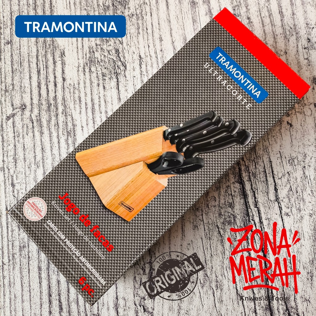 Knife set pisau set tramontina ultracorte original brazil 23899/060