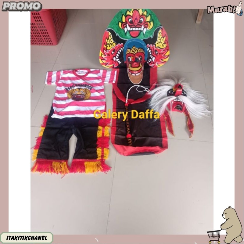 barongan. barongan anak. barongan murah. ganongan. topeng ganongan. bujangganong. baju reog. baju re