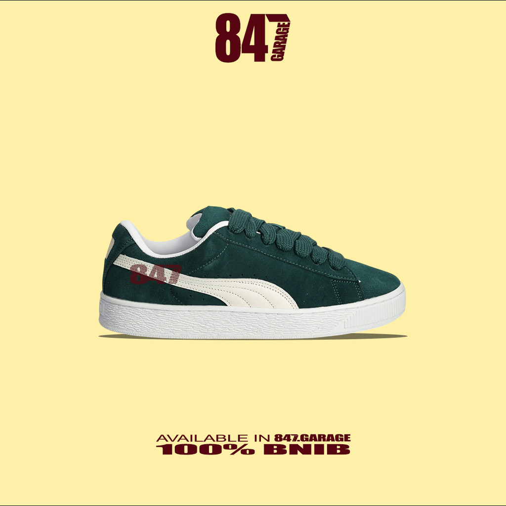 Sepatu  Puma Suede Xl Green  Brand New In with Tag Box