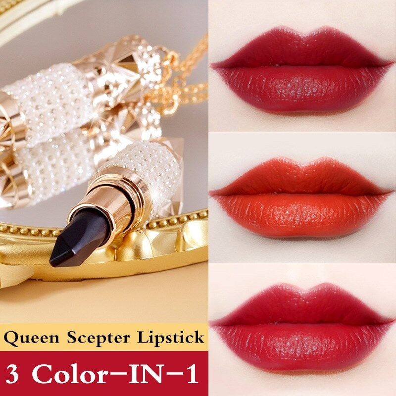 Y30 3-in-1 Masonry Queen Lipstick tahan lama 24 jam, tahan air, gaya bintang Jepang dan Korea, viral