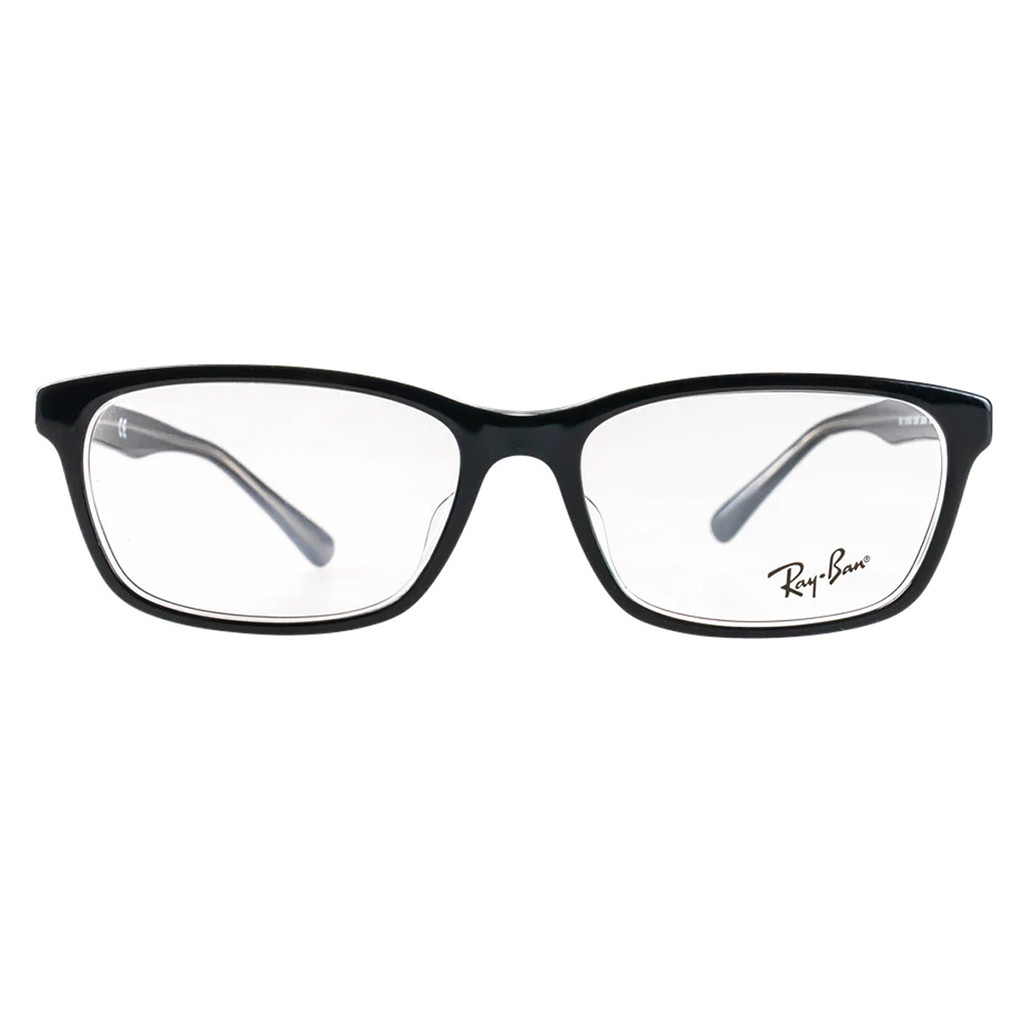 RAYBAN Frame Kacamata Round Pria Wanita Ori Unisex Plus Minus RB5318D-C2034-55-F-S.BLK/CLR