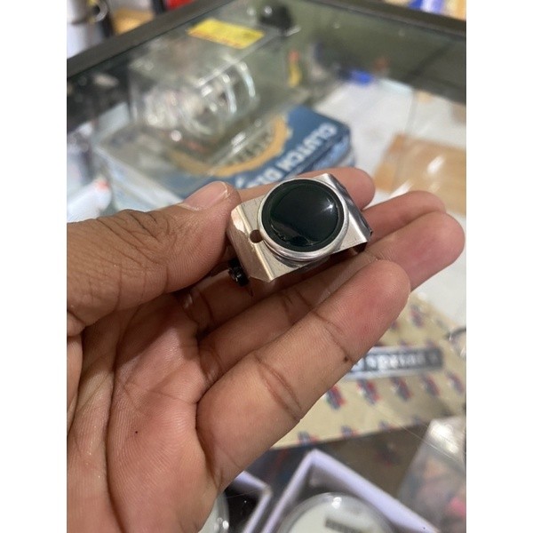 lampu giok warna hijau kepala stang vespa sprint bagol