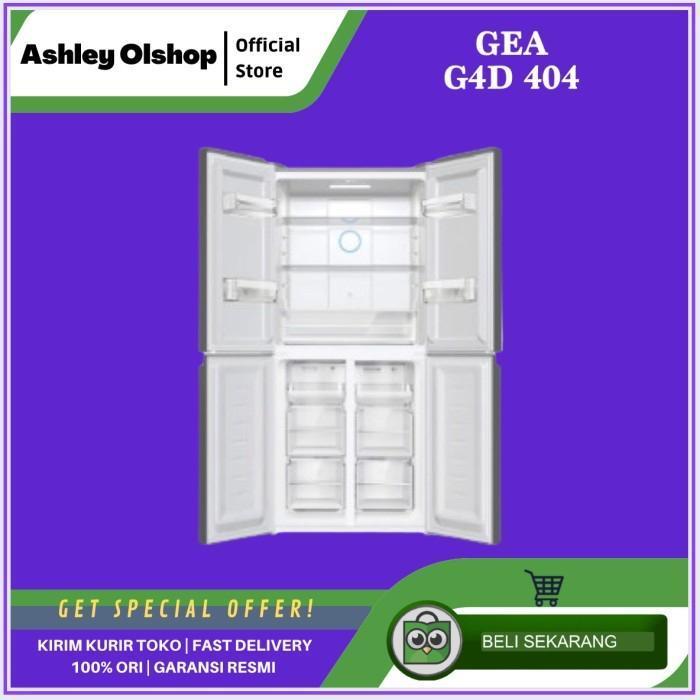Promo KULKAS SIDE BY SIDE PROMO | KULKAS 4 PINTU GEA | G4D 404 INOX | G4D404 - hitam, 10