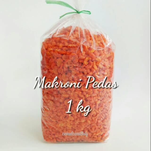 CCB - Makaroni Pedas 1 kg FREE DUS / makaroni pedas kiloan / makaroni kiloan / kiloan / makroni